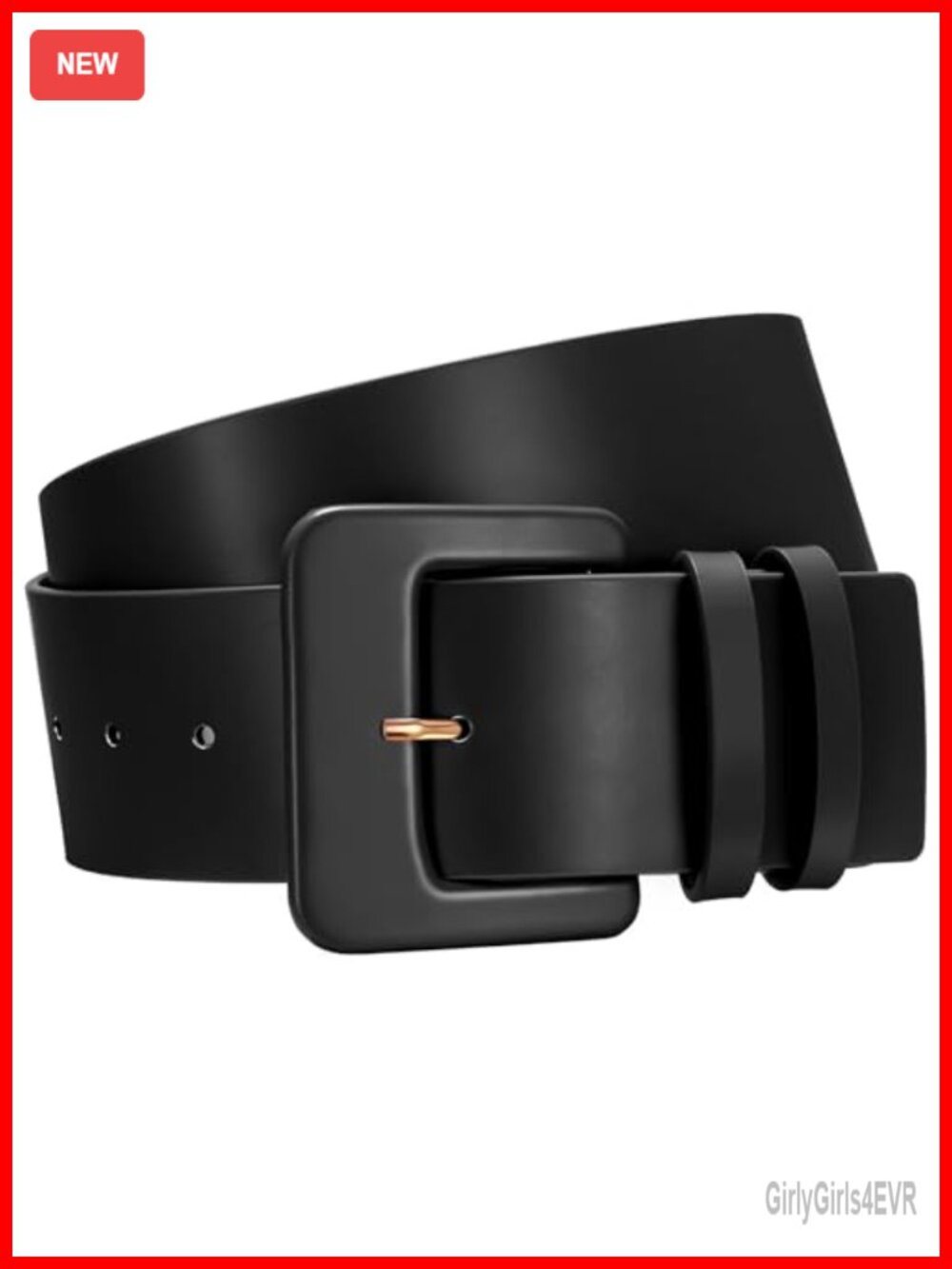 Women's Wide Faux Leather Square Buckle Waist Belt for Jeans Dresses Casual
